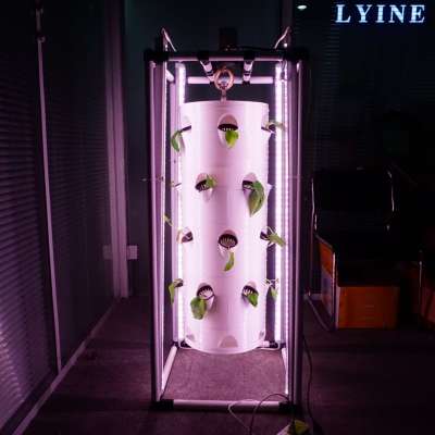 Agricultural automated watering rotary  hydroponic  growing system